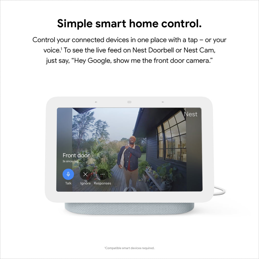 Google Nest Hub 2nd Gen - Smart Home Display with Google Assistant - Sand