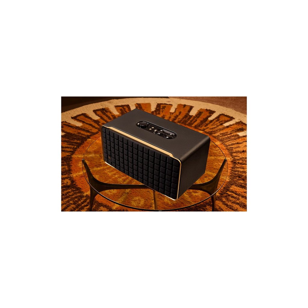 Restored JBL Authentics 500 - Hi-fidelity smart home speaker with Wi-Fi, Bluetooth and Voice Assistants with retro design - Black (Refurbished)