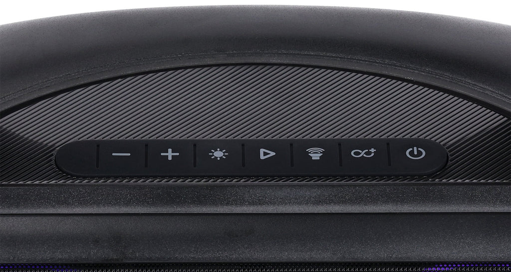 Rockville GO PARTY MAX BASS Large Portable LED Bluetooth Speaker w/Wireless Link