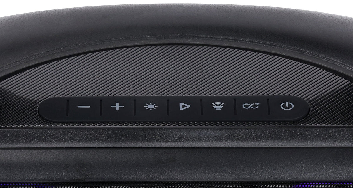 Rockville GO PARTY MAX BASS Large Portable LED Bluetooth Speaker w/Wireless Link