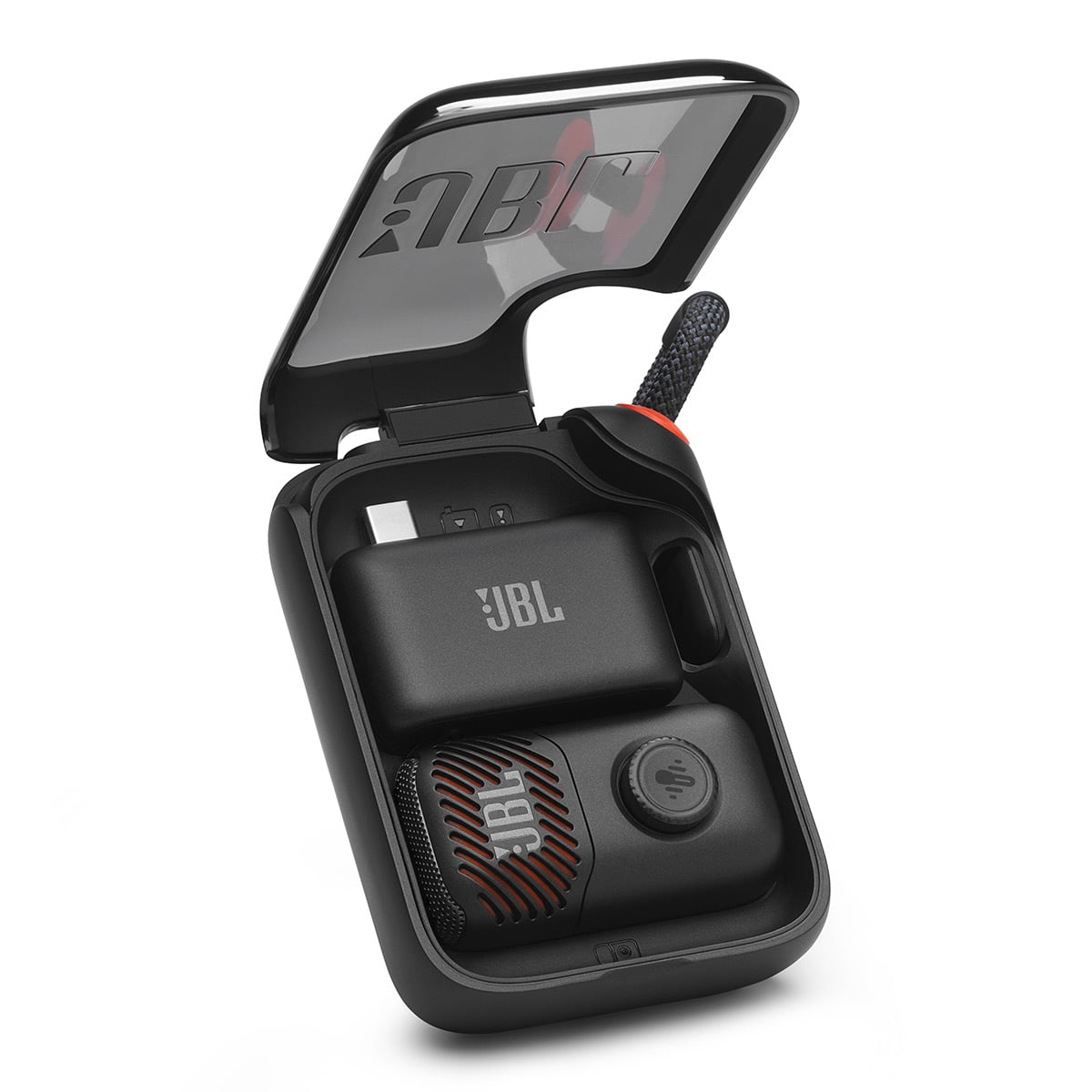 JBL Go 5 Ultra-Portable Speaker Bundle with EasySing Mic Mini (Black)