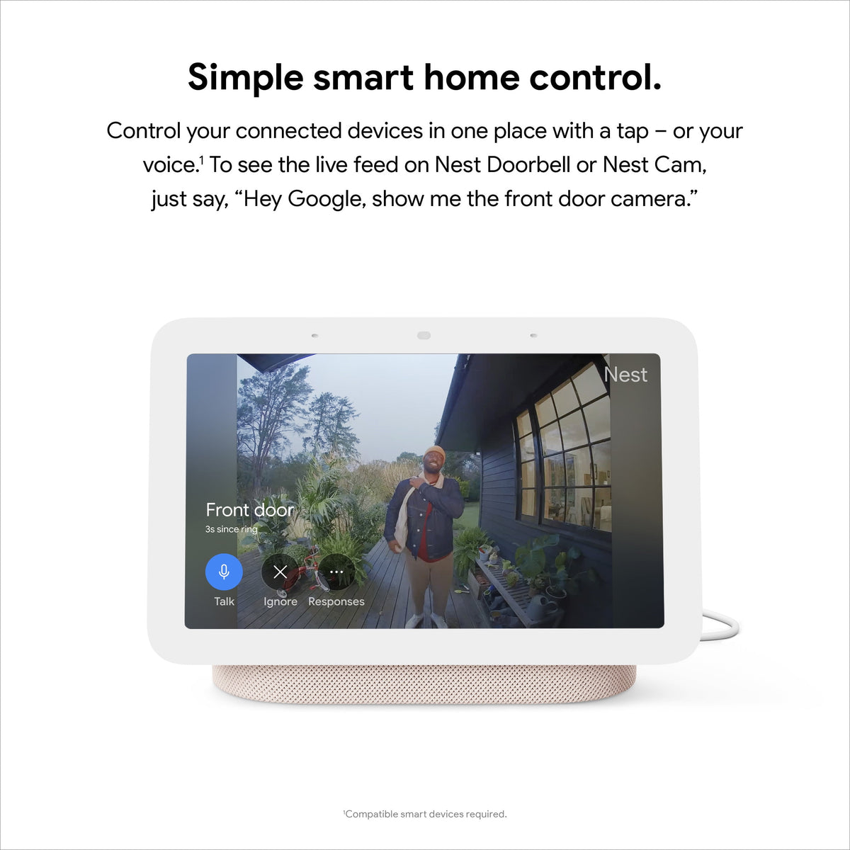 Google Nest Hub 2nd Gen - Smart Home Display with Google Assistant - Sand