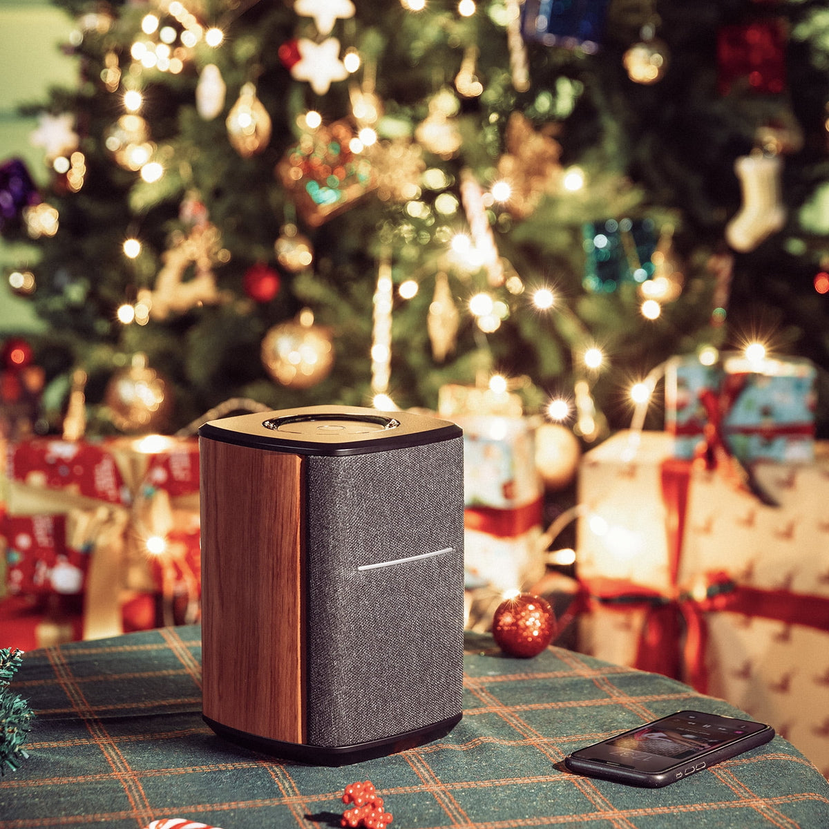 Edifier Wifi Smart Speaker without Microphone, works with Alexa, supports AirPlay 2, Spotify, 40W RMS One-Piece Wi-Fi and Bluetooth Sound System, No Mic MS50A
