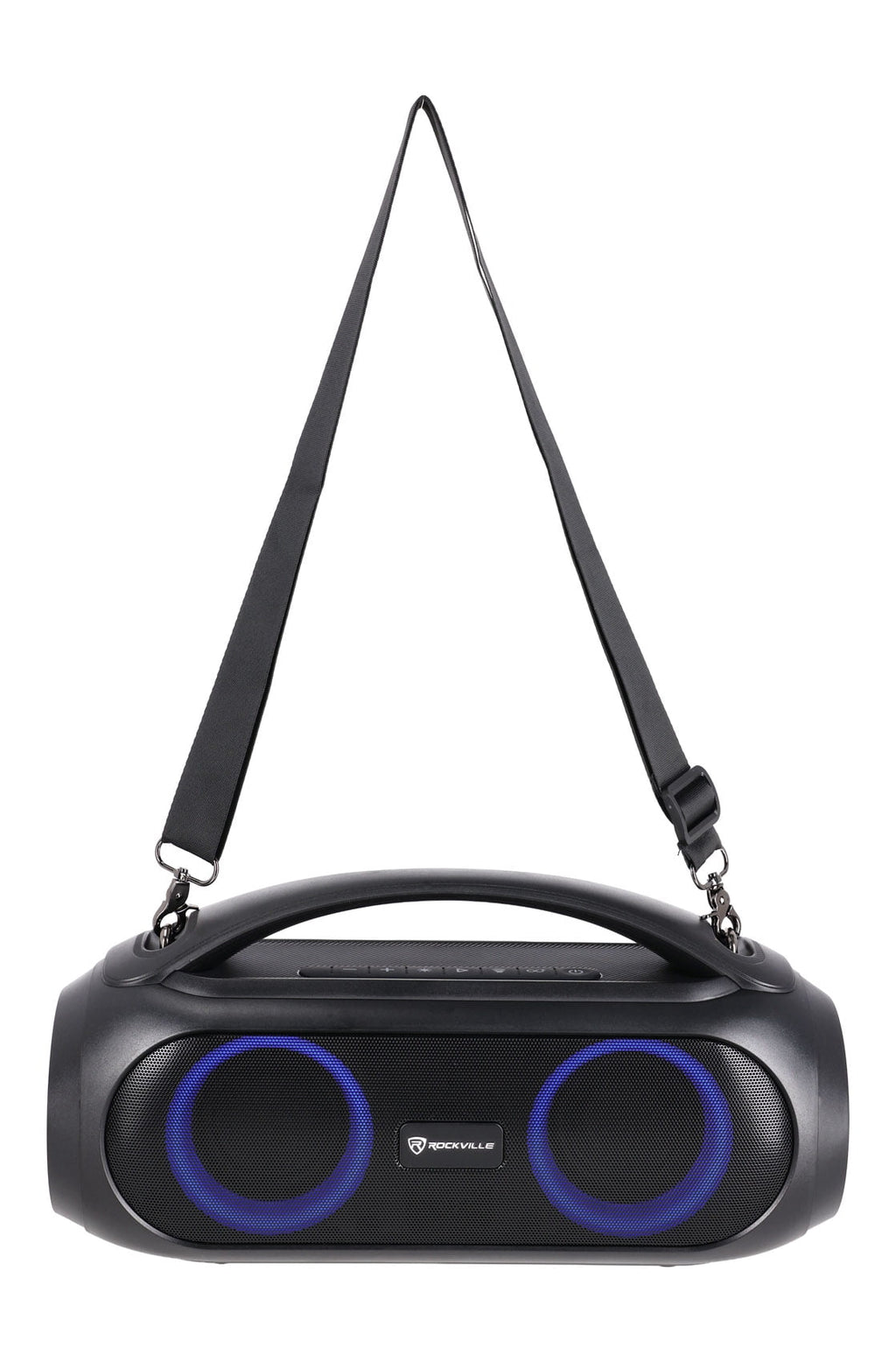 Rockville GO PARTY MAX BASS Large Portable LED Bluetooth Speaker w/Wireless Link