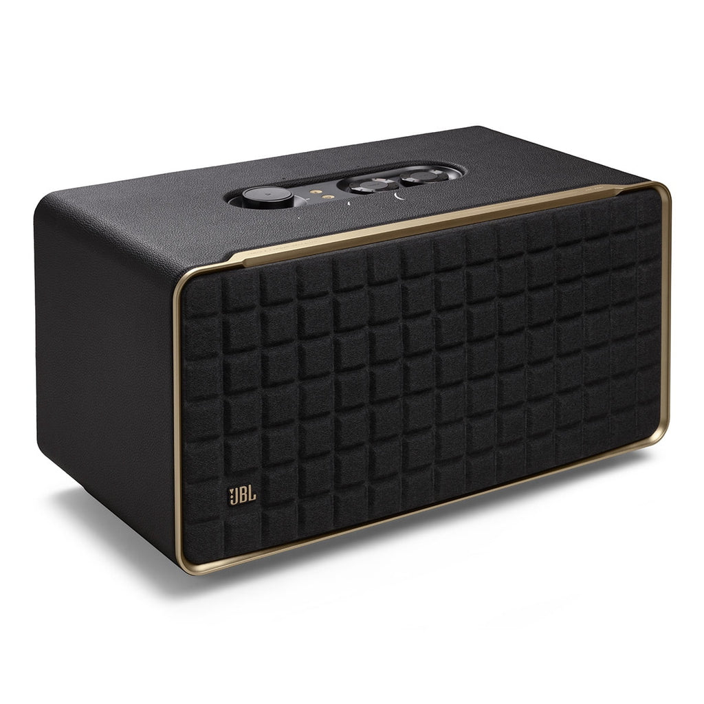 JBL Authentics 200 - Smart home speaker with Wi-Fi, Bluetooth and Voice Assistants with retro design - Black