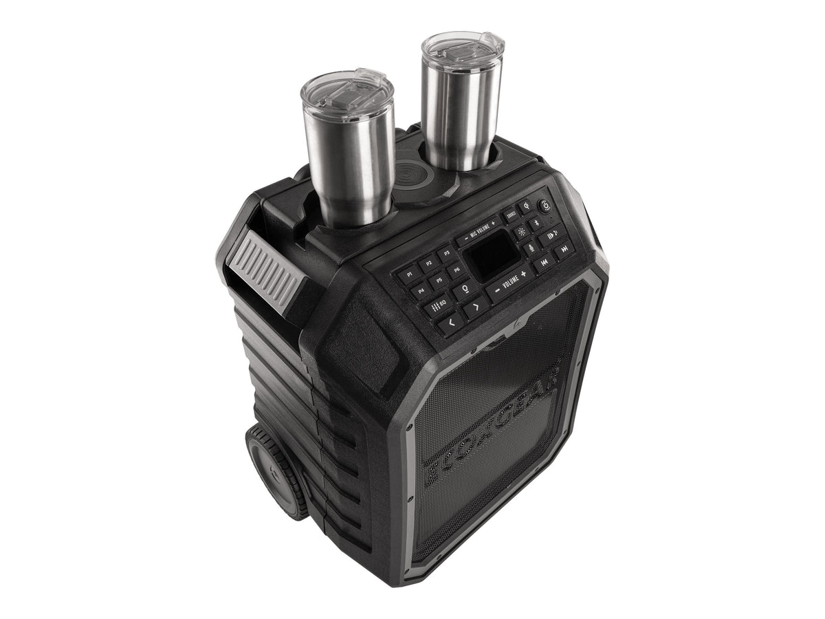 ECOXGEAR EcoBoulder Max - Party speaker - wireless - Bluetooth - 2-way - gray