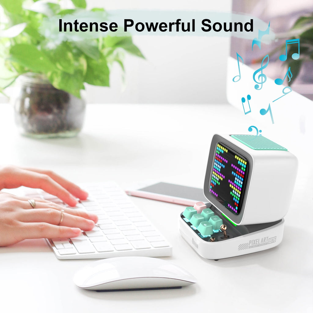 Divoom Ditoo Pro Pixel Art Gaming Bluetooth Speaker with 16x16 LED Display & App Control, 15W, Pink