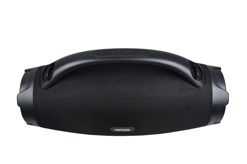 Memorex MX-H3(K) Bluetooth Speaker | 80W Powerful Sound | IP67 Waterproof & Dustproof | TWS Dual Pairing | Super Bass Mode | LED Rhythm Light Show | 8000mAh Battery | Hands-Free Calls (Black)