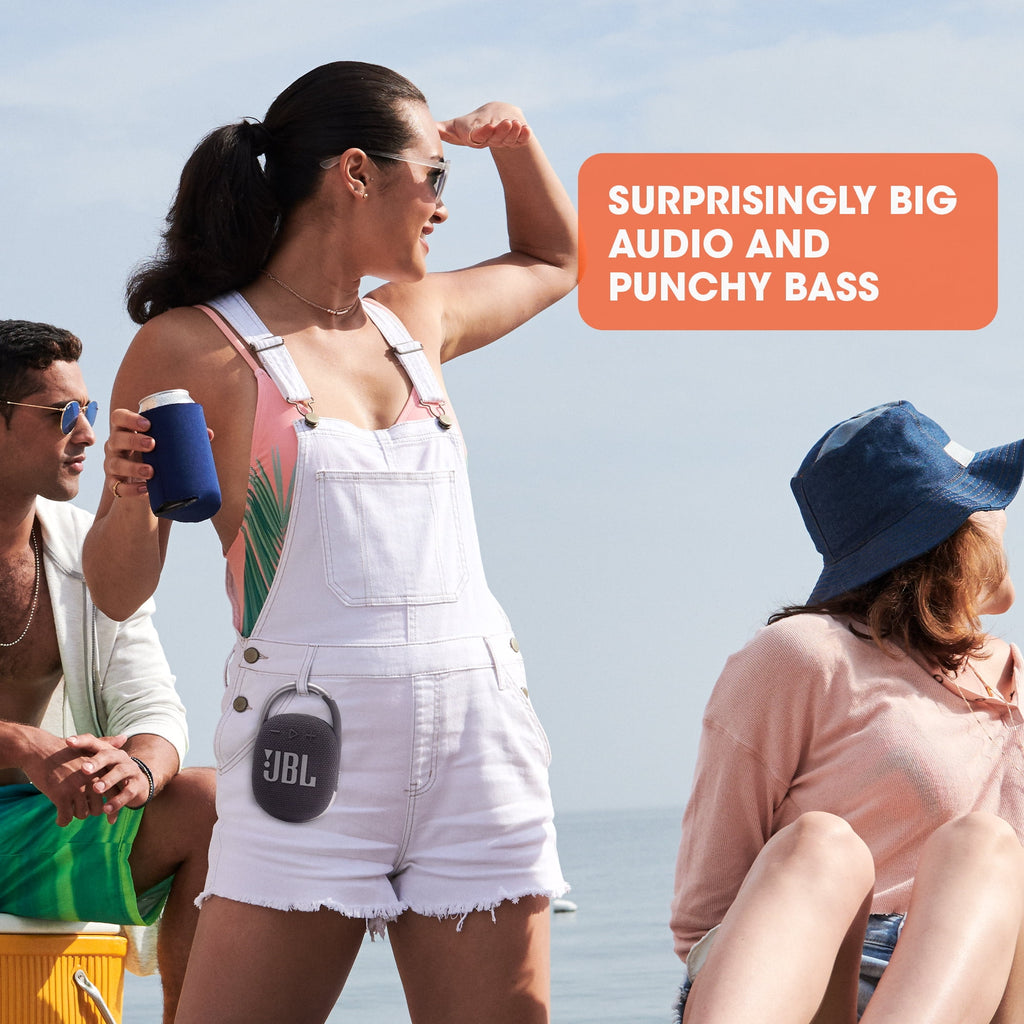 JBL Clip 4 - Ultra-portable Waterproof Speaker - Grey