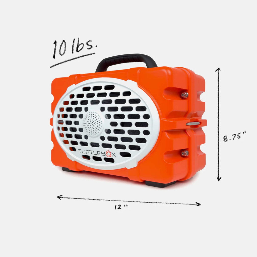 Turtlebox Gen 3 Speaker Thunderhead Gray, 120dB Outdoor Sound, IP67 Waterproof, Bluetooth 5.4, 25+ Hour Battery, Touch Controls (TBG3-TG)