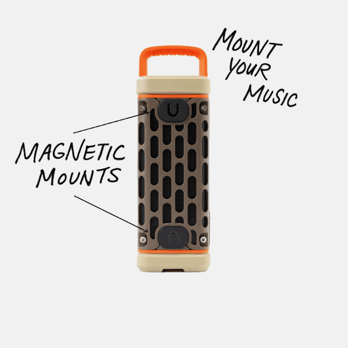 Turtlebox Ranger Li-Ion Battery-Powered Ultra-Portable Speaker, River Rock