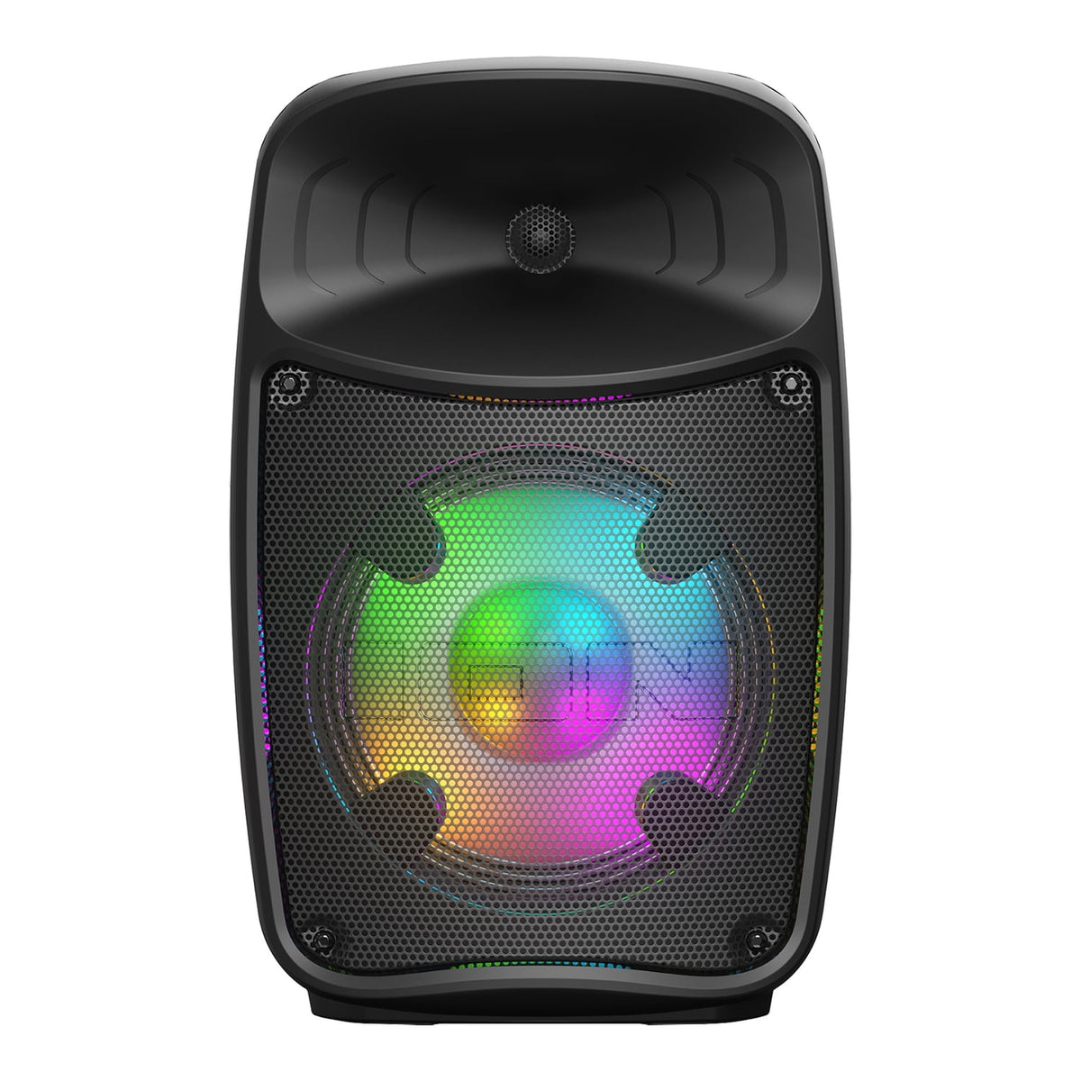 ION Pro Glow Express Portable Bluetooth PA Speaker with Lights, Sonic Wide Audio, and Microphone, Black