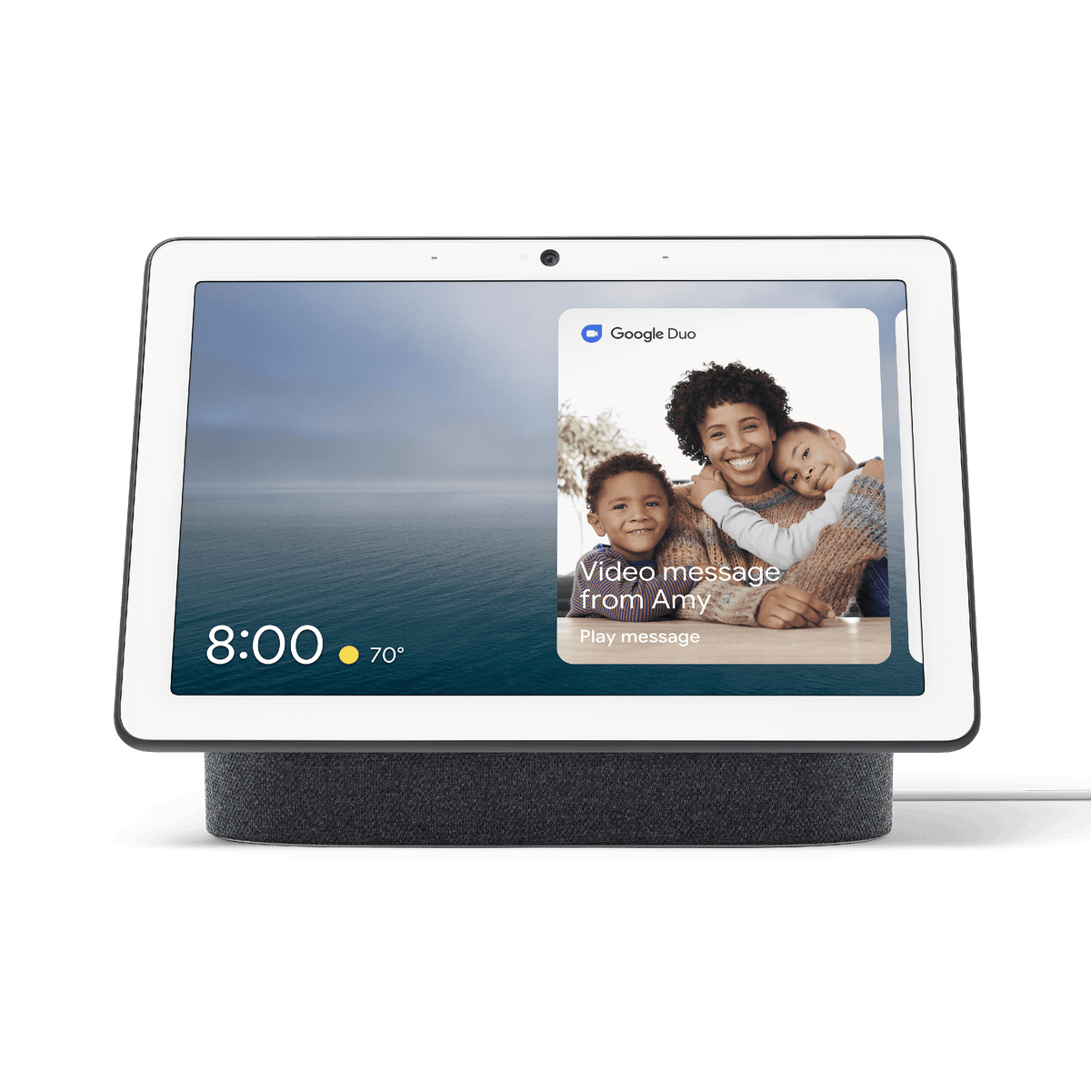 Google Nest Hub Max Smart Display with Google Assistant, Chalk