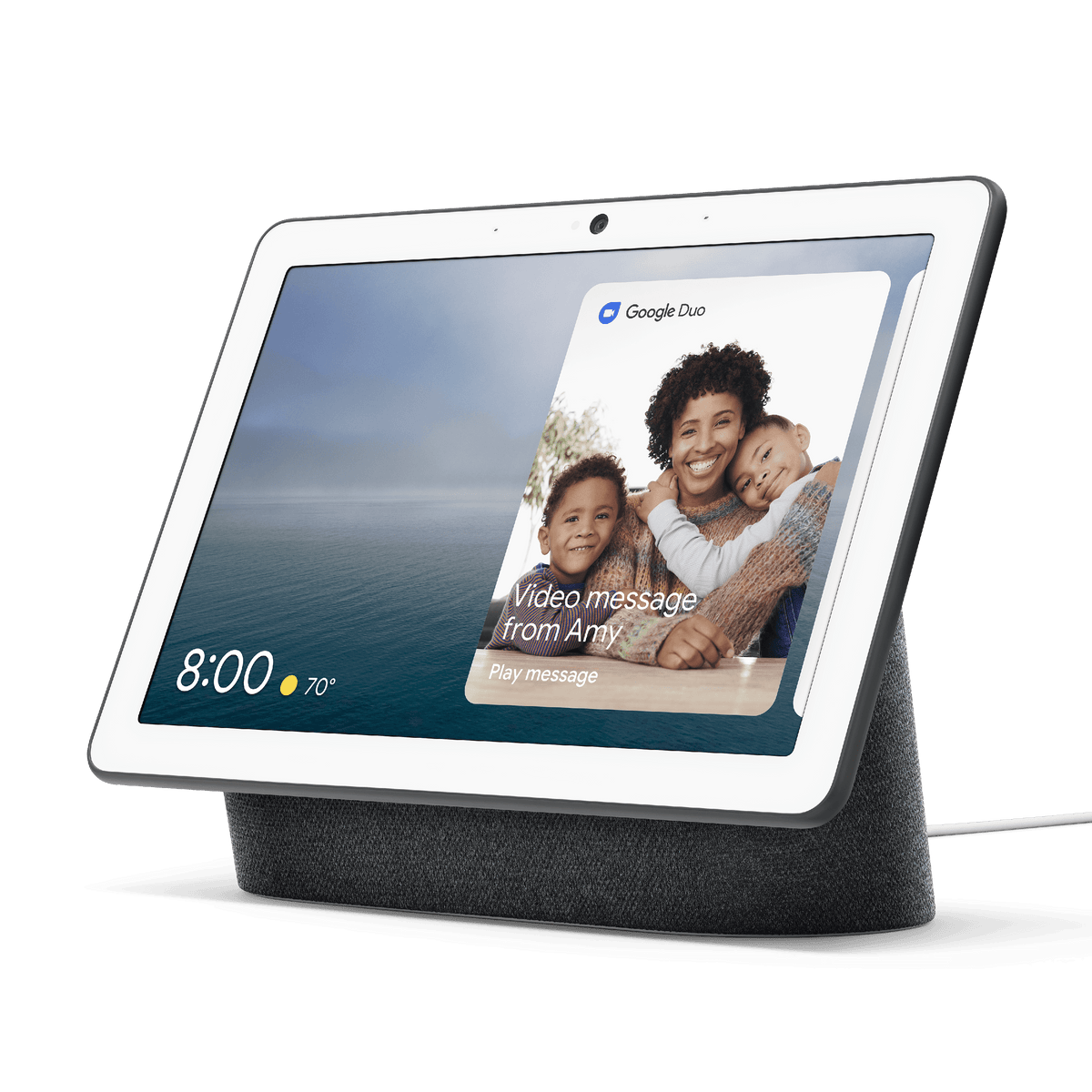 Google Nest Hub Max Smart Display with Google Assistant, Chalk