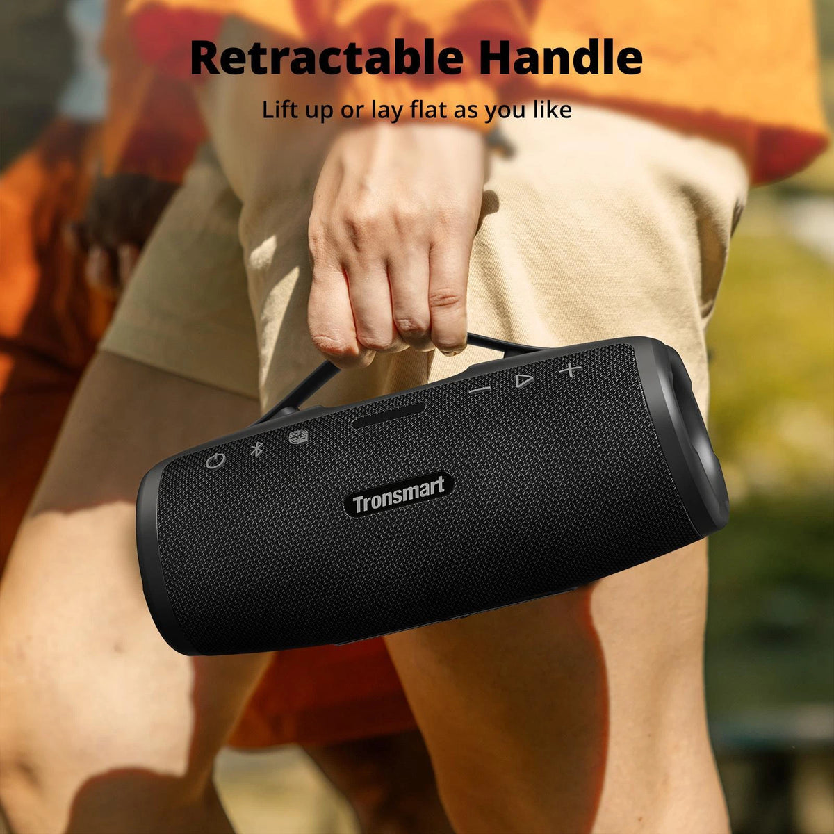 Tronsmart Mirtune S100 50W Portable Bluetooth Speaker, Deep Bass SoundPulse, 20H Playtime, IPX7 Waterproof Wireless Speaker with Power Bank, Dual Tweeters, TWS Pairing, App EQ, Outdoor Party Speaker
