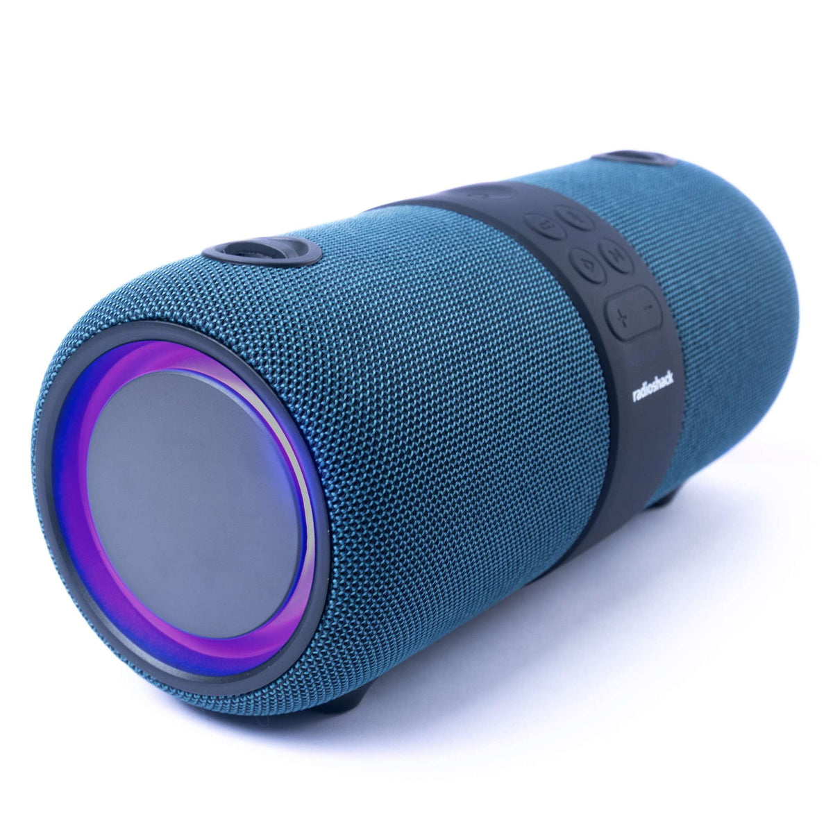Radioshack Bluetooth Speaker RGB Light 14W IPX6 TWS Mic 3600MAH Blue with FM Radio