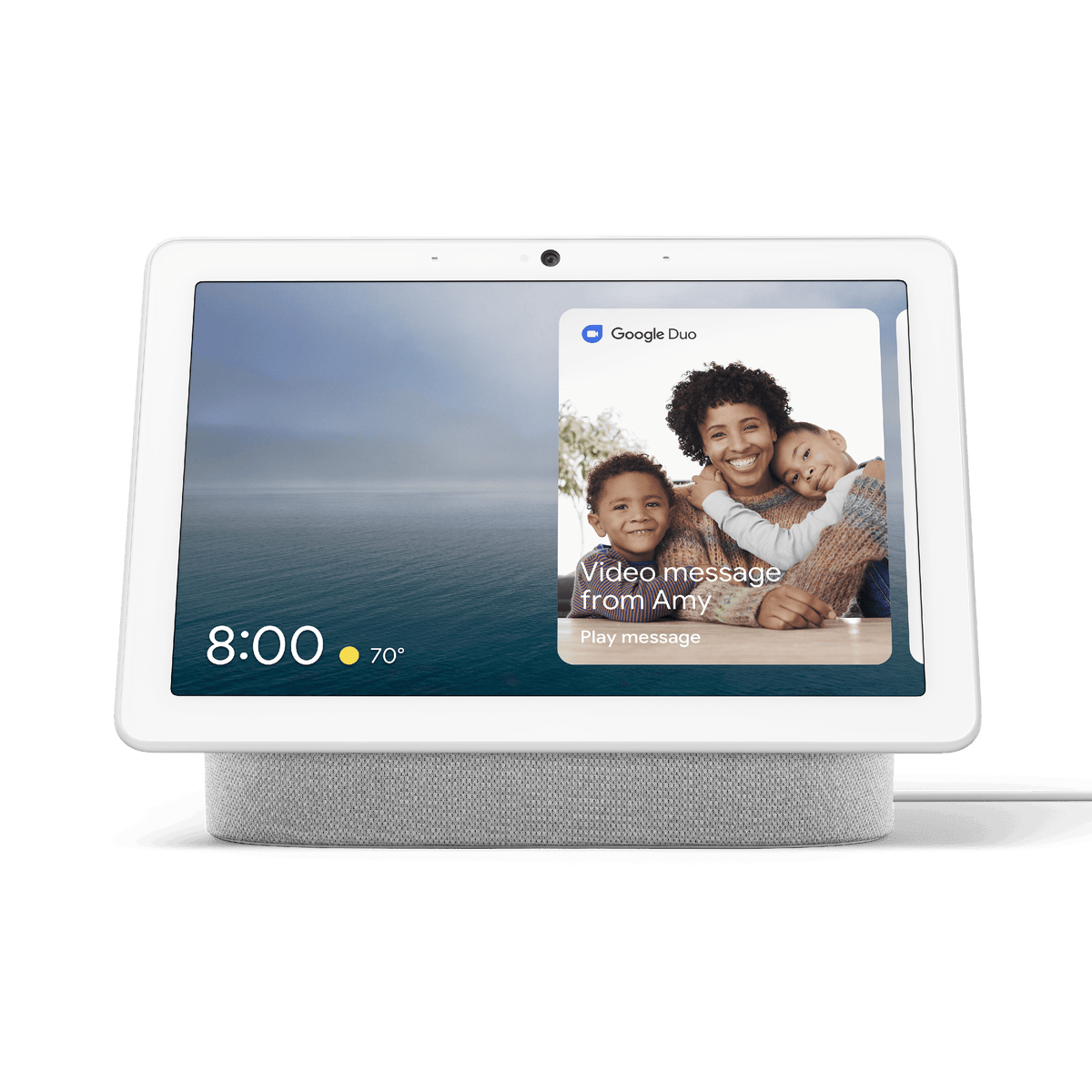 Google Nest Hub Max Smart Display with Google Assistant, Chalk