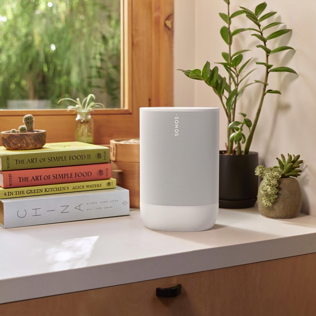Sonos Move 2 Portable Bluetooth Smart Speaker, Water Resistant, Black