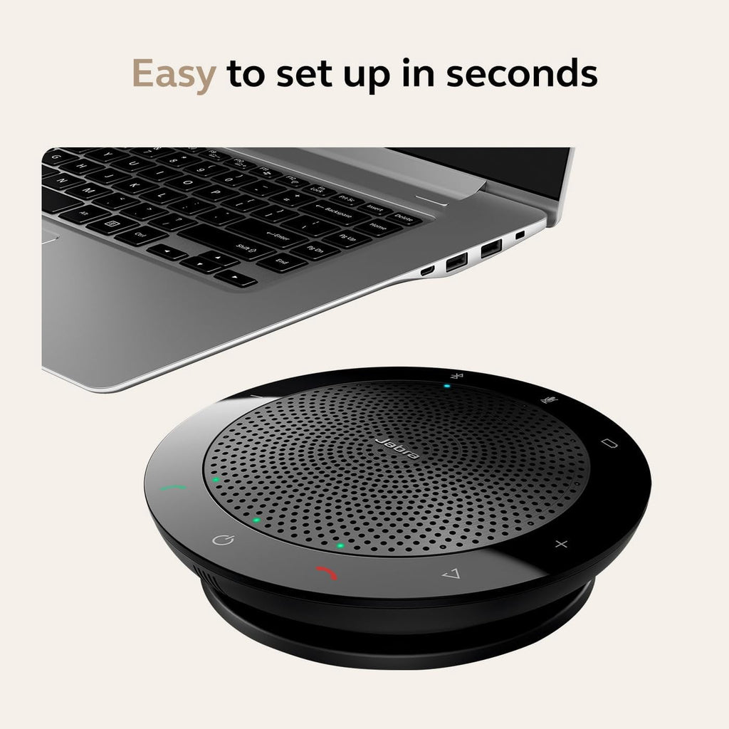 Jabra Speak 510 (2025 Edition) Portable Wireless Bluetooth Speaker with Link 370 USB Adapter