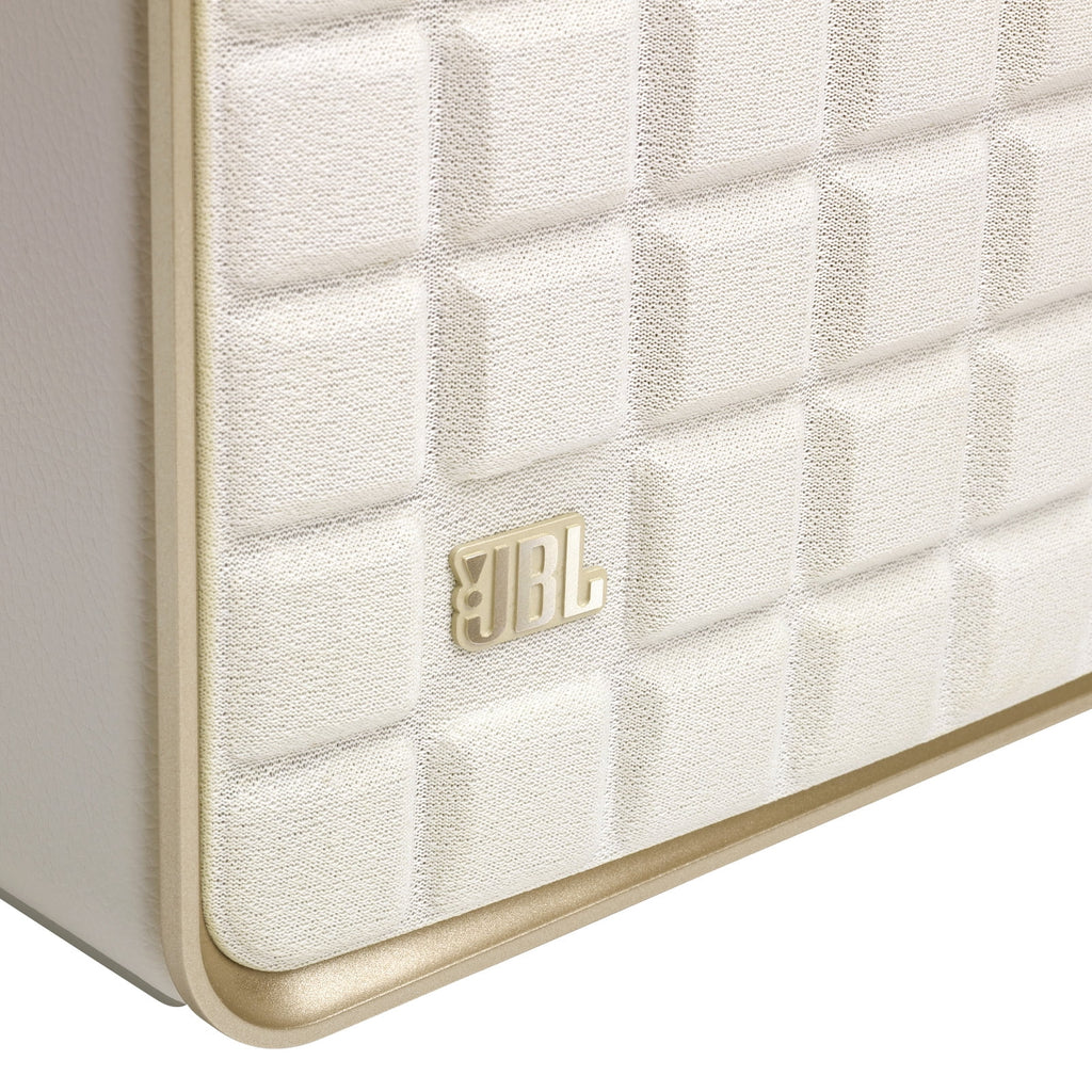 JBL Authentics 200 - Smart home speaker with Wi-Fi, Bluetooth and Voice Assistants with retro design - White