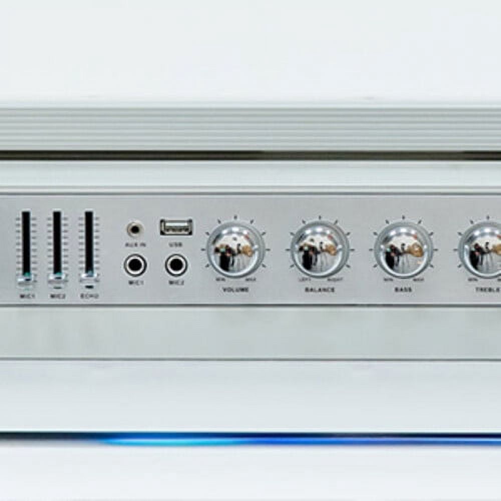 GPO Retro Manhattan Stereo Bluetooth Portable Speaker, Silver