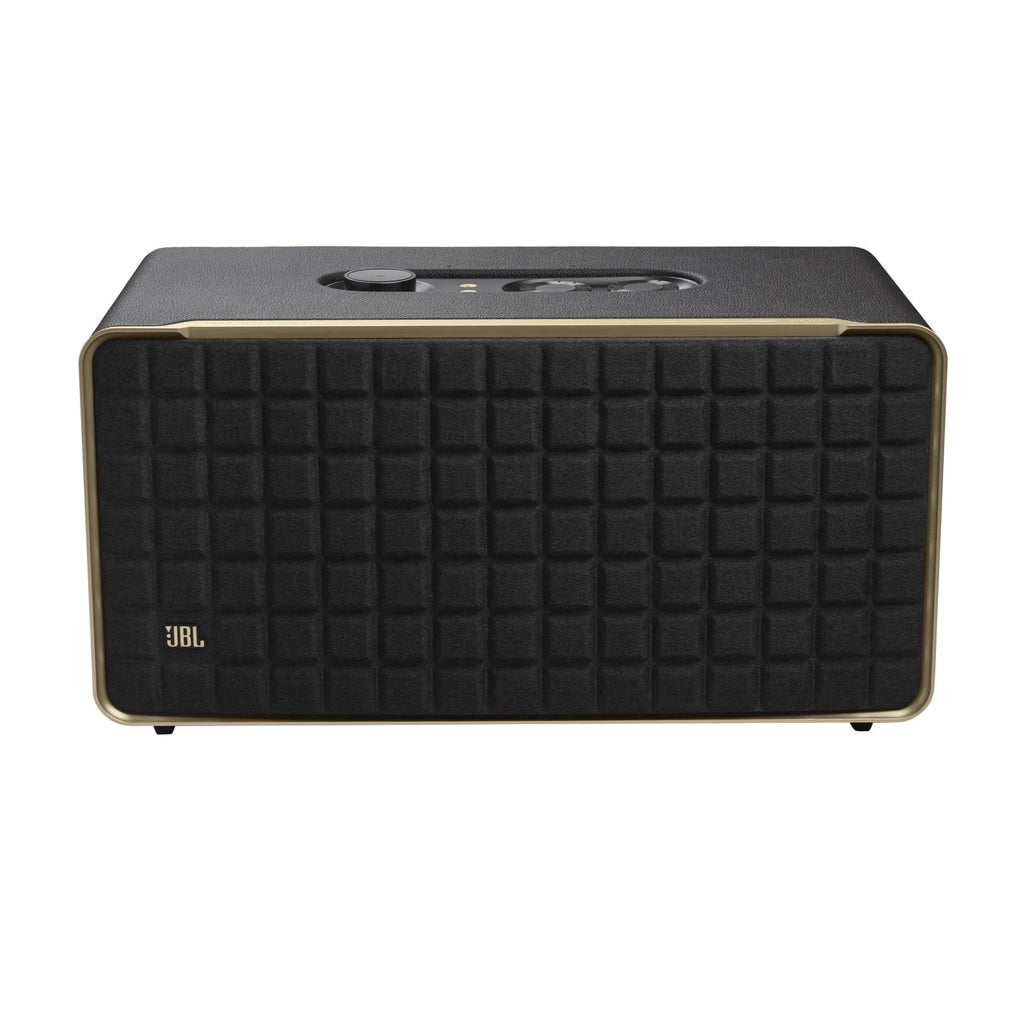 Restored JBL Authentics 500 - Hi-fidelity smart home speaker with Wi-Fi, Bluetooth and Voice Assistants with retro design - Black (Refurbished)