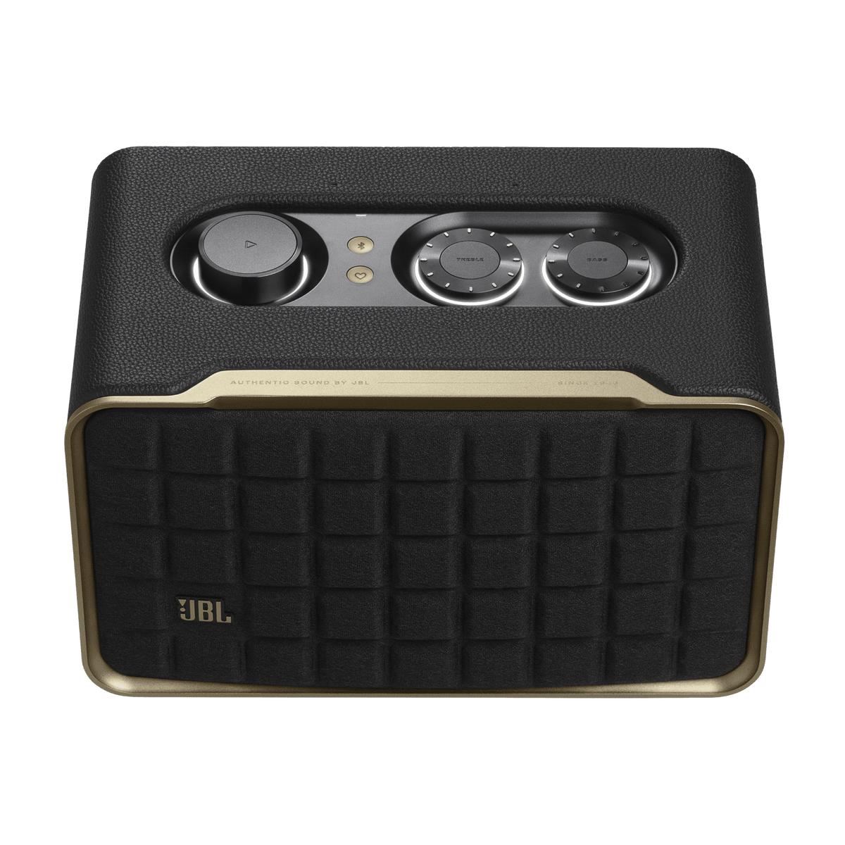 Restored JBL Authentics 200, Smart home speaker with Wi-Fi, Bluetooth and Voice Assistants with retro design (Refurbished)