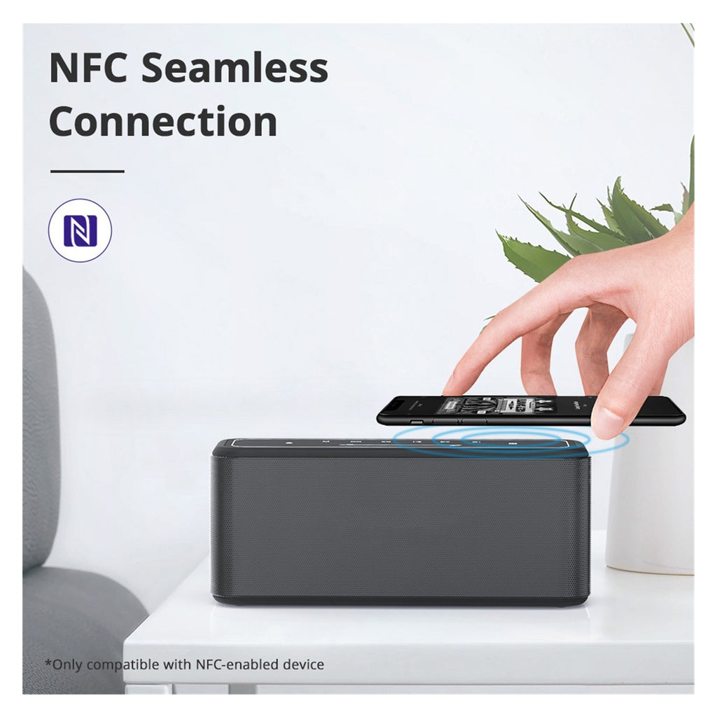 60W Bluetooth Speaker Portable Speaker With Enhanced Bass, NFC, IPX5 Waterproof,Voice Assistant ,Bike Audio