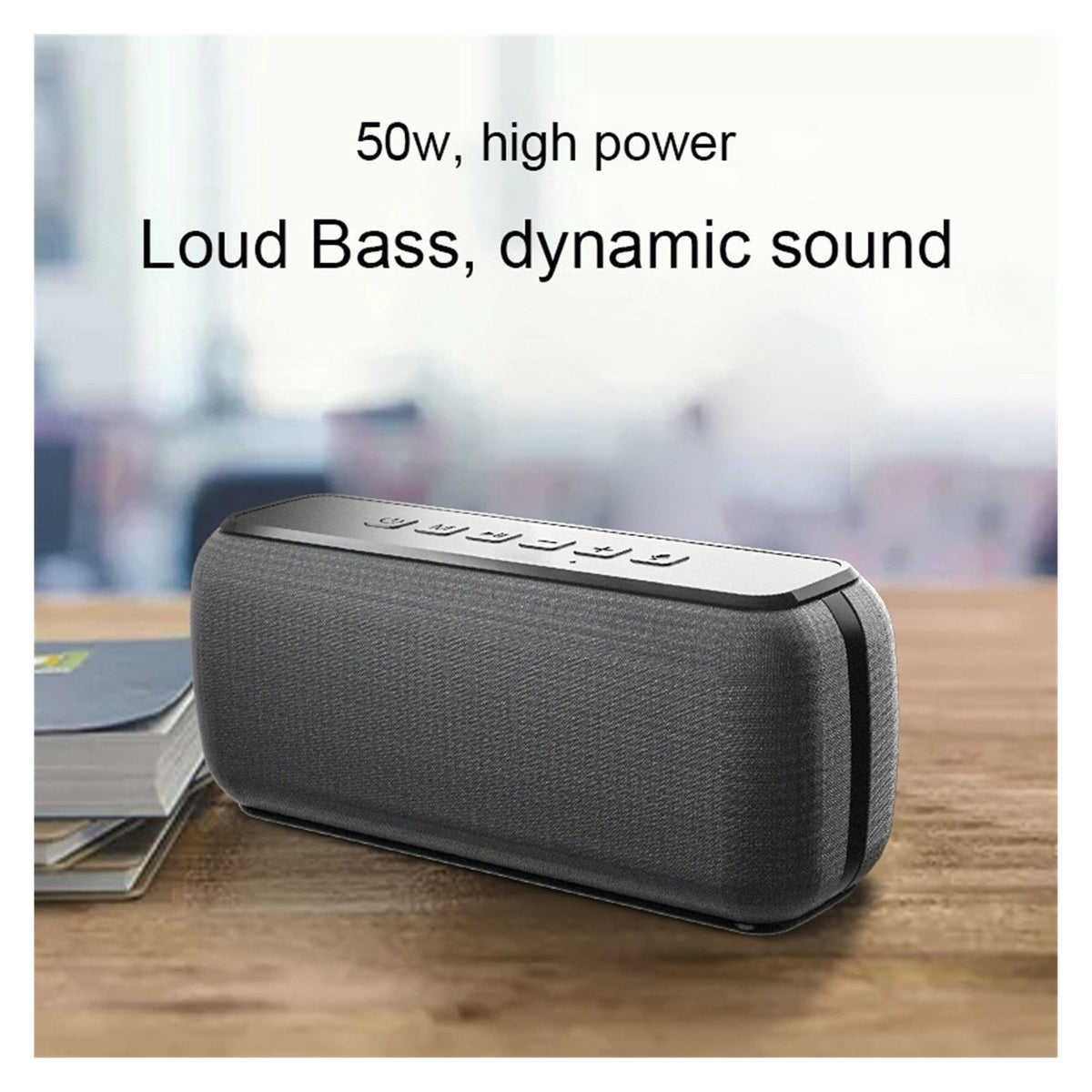 50W High Power Bluetooth Speaker Subwoofer Outdoor Waterproof Speaker Portable Home Computer Audio ,Accurate Channel Search