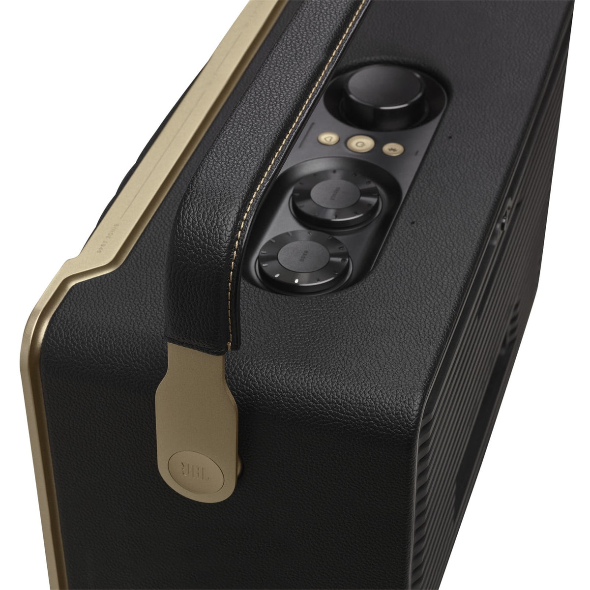 JBL Authentics 200 - Smart home speaker with Wi-Fi, Bluetooth and Voice Assistants with retro design - Black