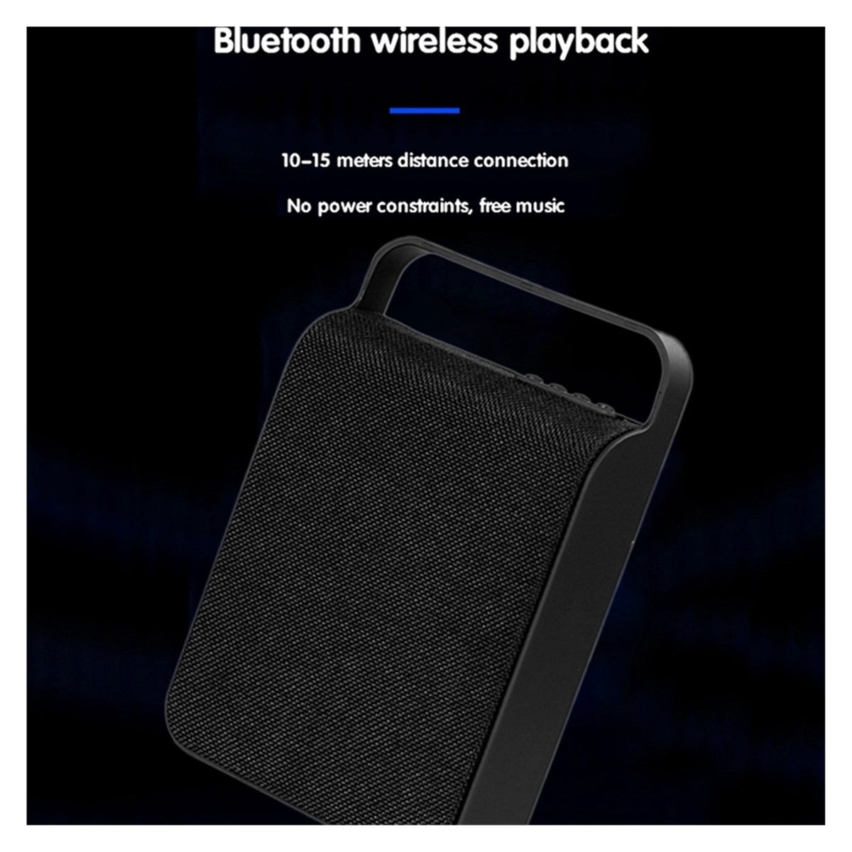 Hs-345 Bluetooth Speaker Cloth Portable Bluetooth Speaker High Sound Quality Stereo Smart Speaker Outdoor Subwoofer