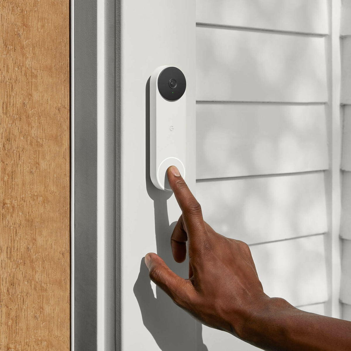 Google Nest Doorbell (Battery) - Video Doorbell Camera - Wireless Doorbell Security Camera - Snow