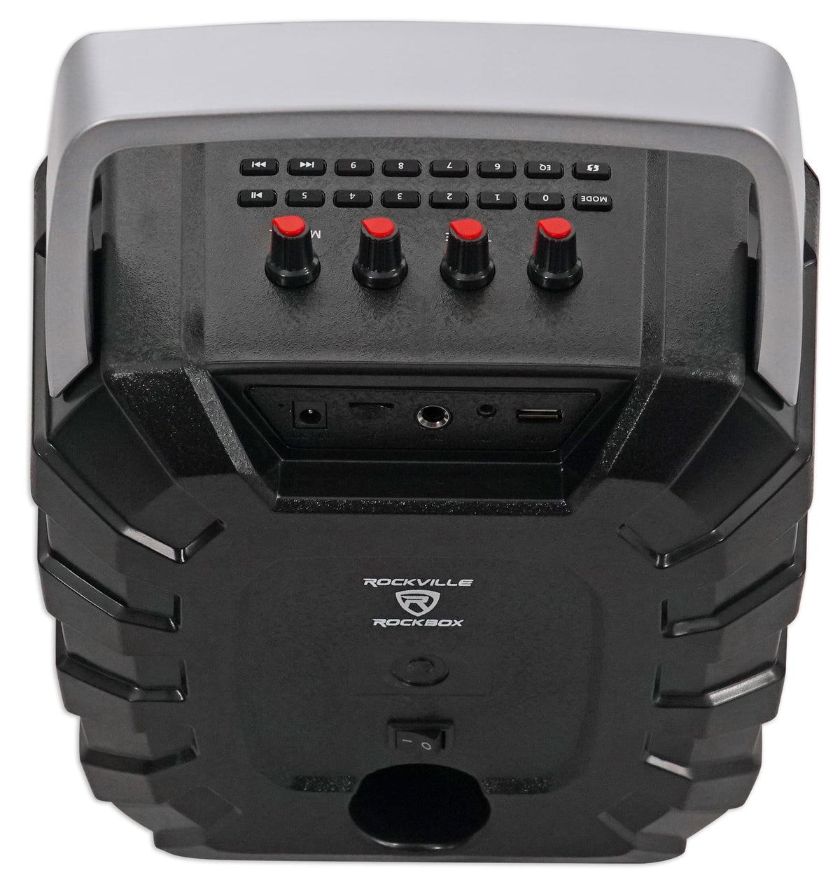 Rockville ROCKBOX 6.5-Inch 100W Portable Rechargeable Bluetooth Speaker, 6000mAh Battery, USB, SD, FM Radio and Mic Input
