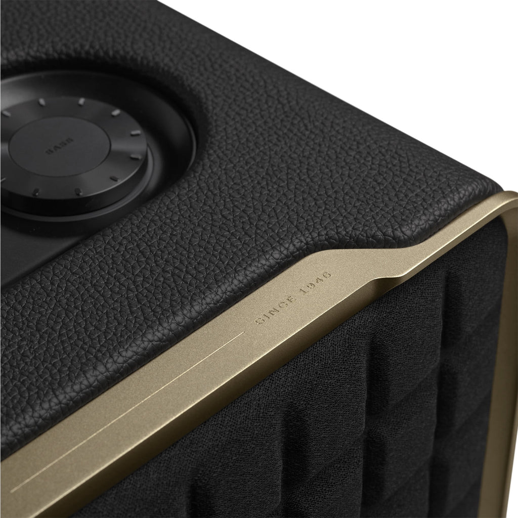 Restored JBL Authentics 200 - Smart home speaker with Wi-Fi, Bluetooth and Voice Assistants with retro design - Black (Refurbished)