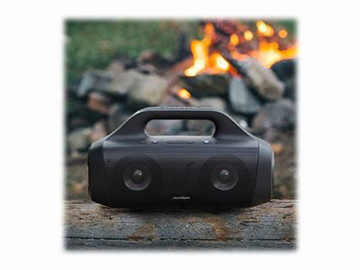 Anker Soundcore Motion Boom Portable Outdoor Bluetooth Speaker with Titanium Drivers IPX7 Waterproof 24H Playtime, Black