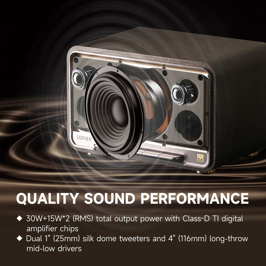 Edifier D32 Tabletop Bluetooth Speaker - White