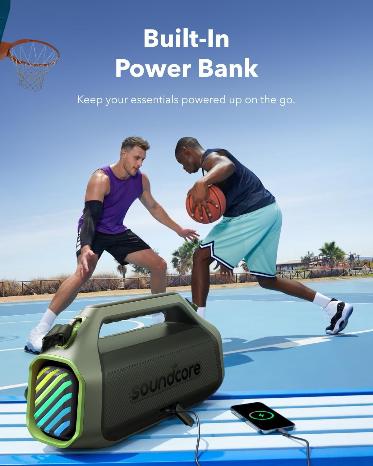 Soundcore Boom 2 Plus By Anker, Outdoor Speaker, 140W, 2+2 Channel, BassUp 2.0, 20H Playtime, Black