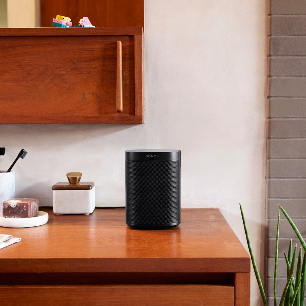 Pre-Owned Sonos Three Room Set with Sonos One Gen 2 Smart Speaker, Voice Control, Bluetooth, Black