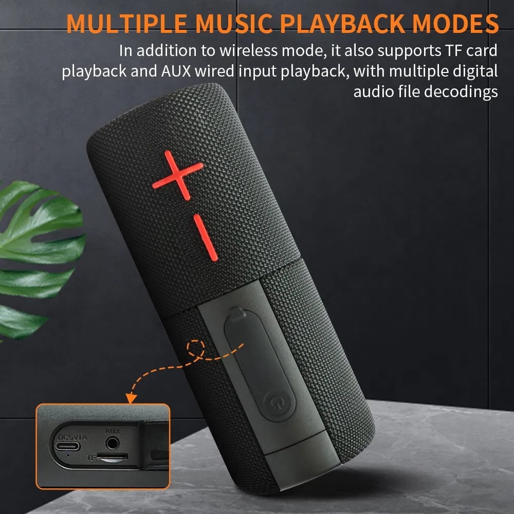 2 in 1 Magnetic Split Bluetooth Speaker, 20W Waterproof Dual Splittable Wireless Stereo with 24H Playtime, True Wireless Pairing for Home