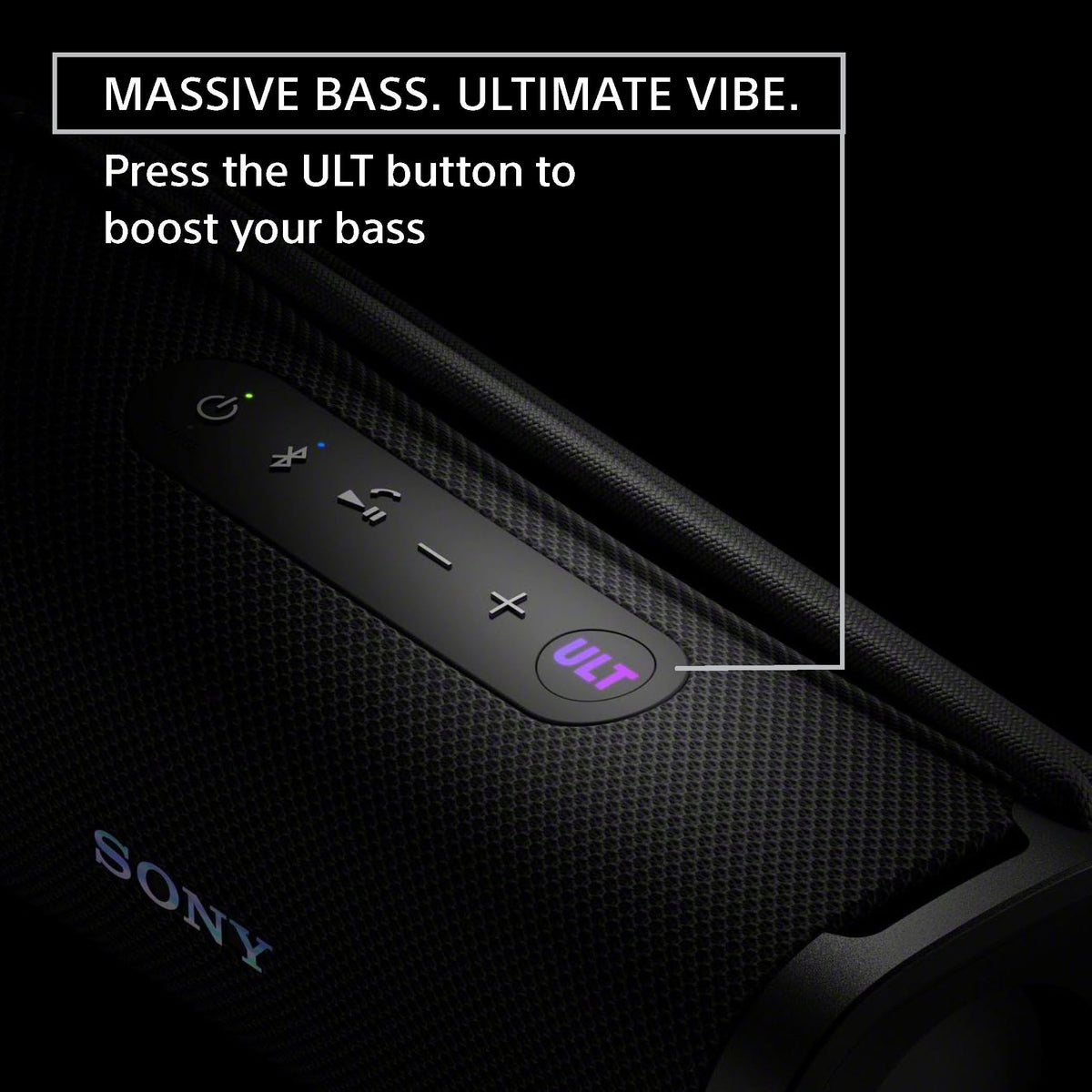Sony ULT FIELD 1 Waterproof Portable Bluetooth Speaker, Black