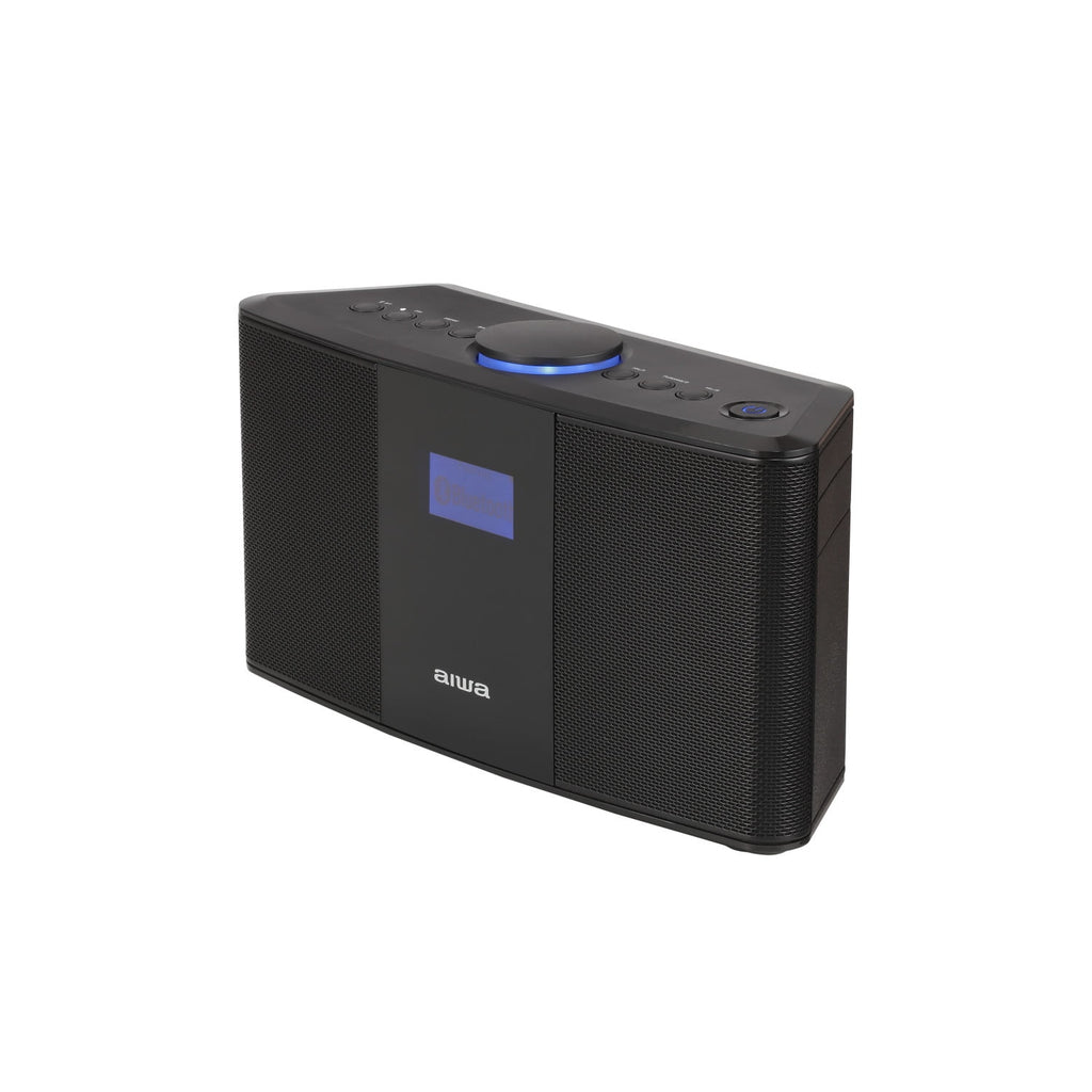 Aiwa Exos-5 Wireless Bluetooth Hi-Fi Home Speaker with FM Radio, Alarm Clock and Remote Control for Home Audio
