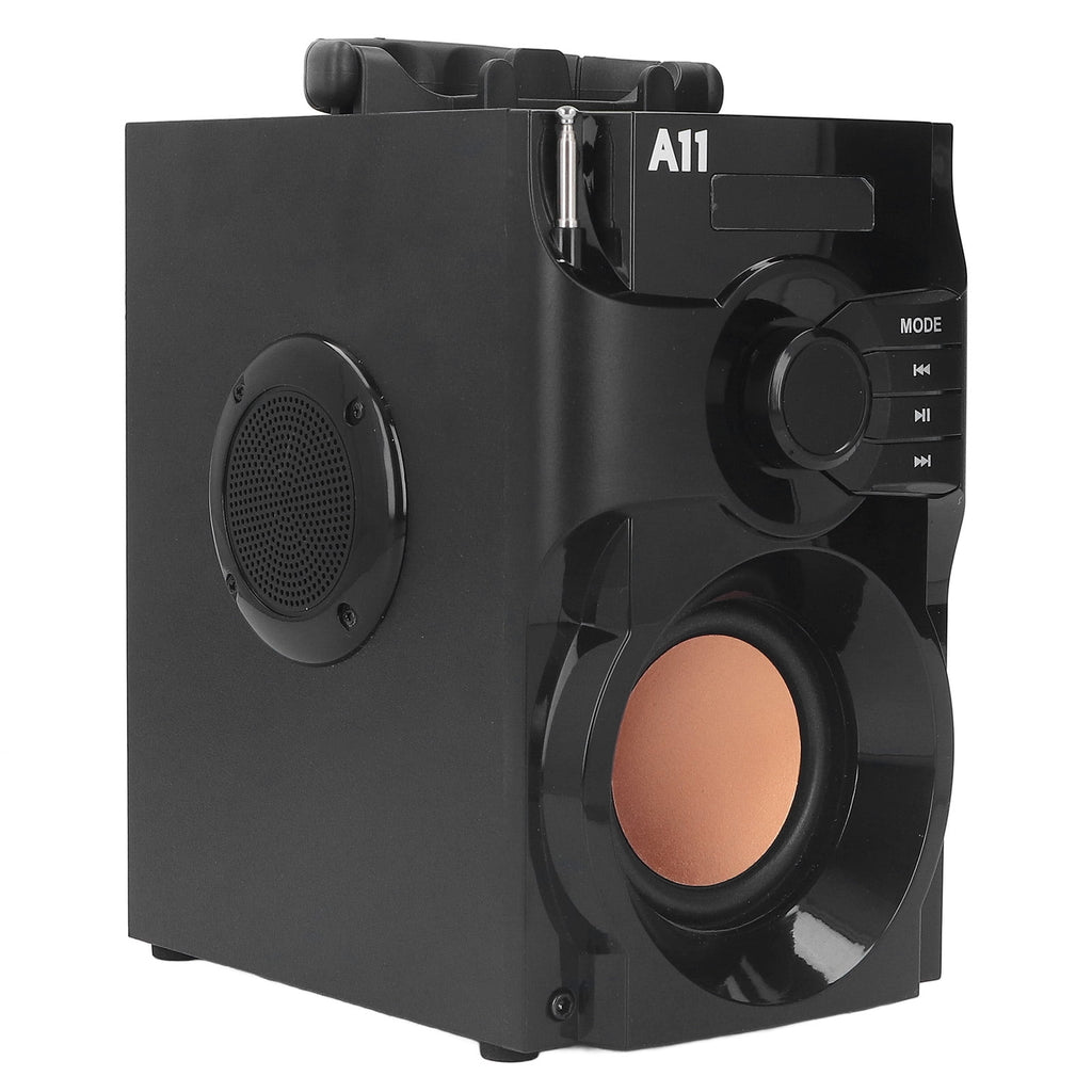 M Buder Portable Bluetooth 5.0 Speaker Stereo Subwoofer Multipurpose Outdoor Smart Speaker with Remote Control, Black, 9.4 x 7.9 x 6.3 inches / 24 x 20 x 16 cm
