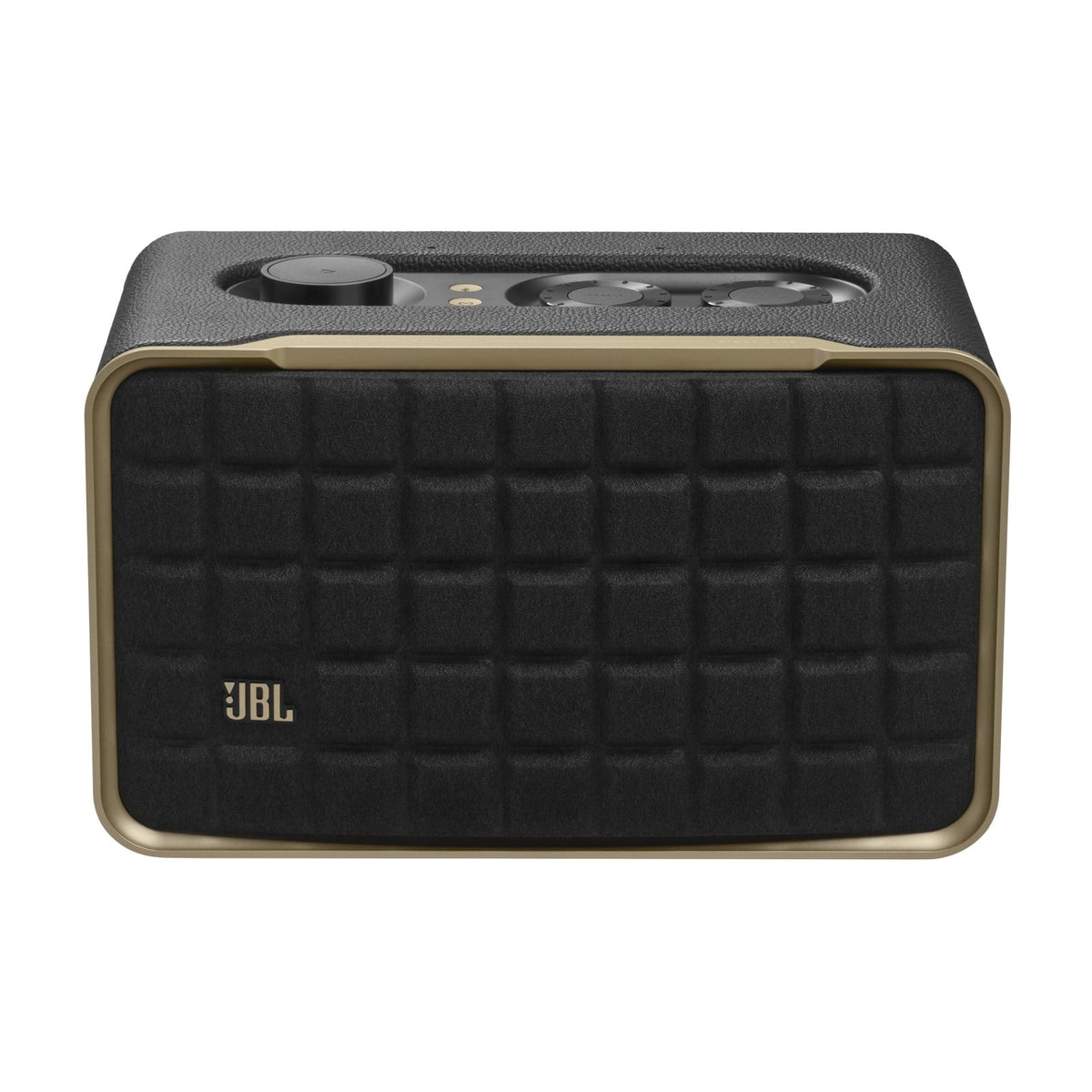 JBL Authentics 300 - Portable smart home speaker with Wi-Fi, Bluetooth and voice assistants with retro design. - Black