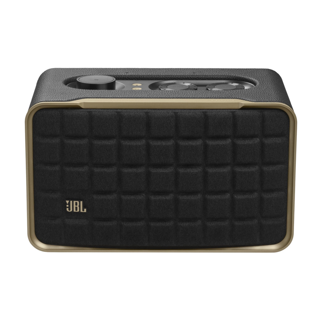JBL Authentics 200 - Smart home speaker with Wi-Fi, Bluetooth and Voice Assistants with retro design - Black