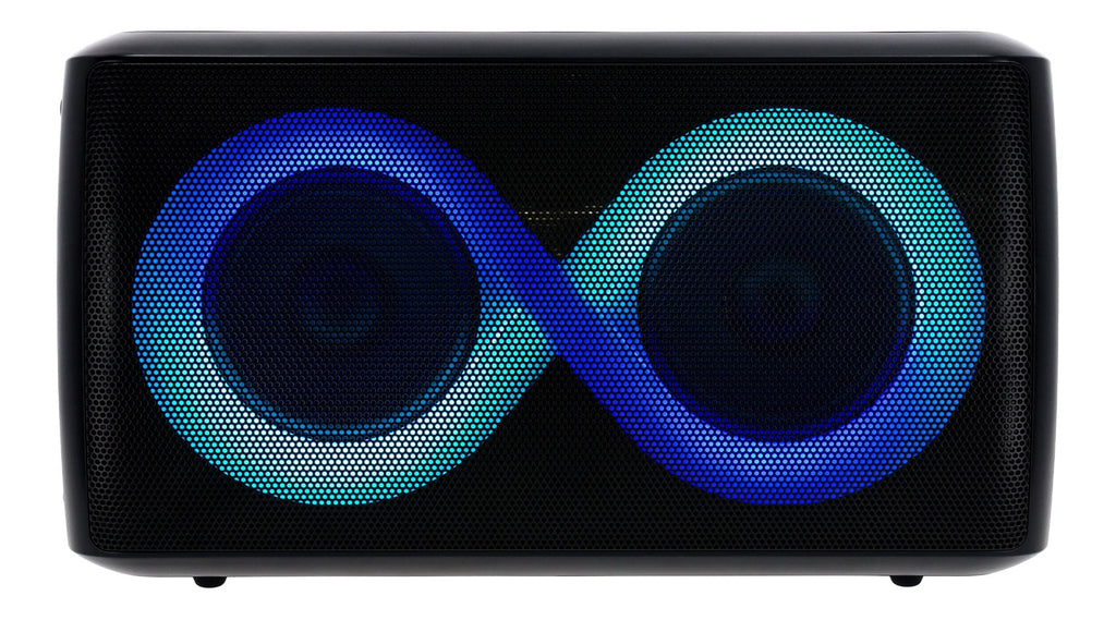 Rockville ELITE PARTY 5 1200W Bluetooth Speaker Pair, Wireless Stereo Link, LED Modes, Mic and Guitar Inputs, IPX4, 2-Piece