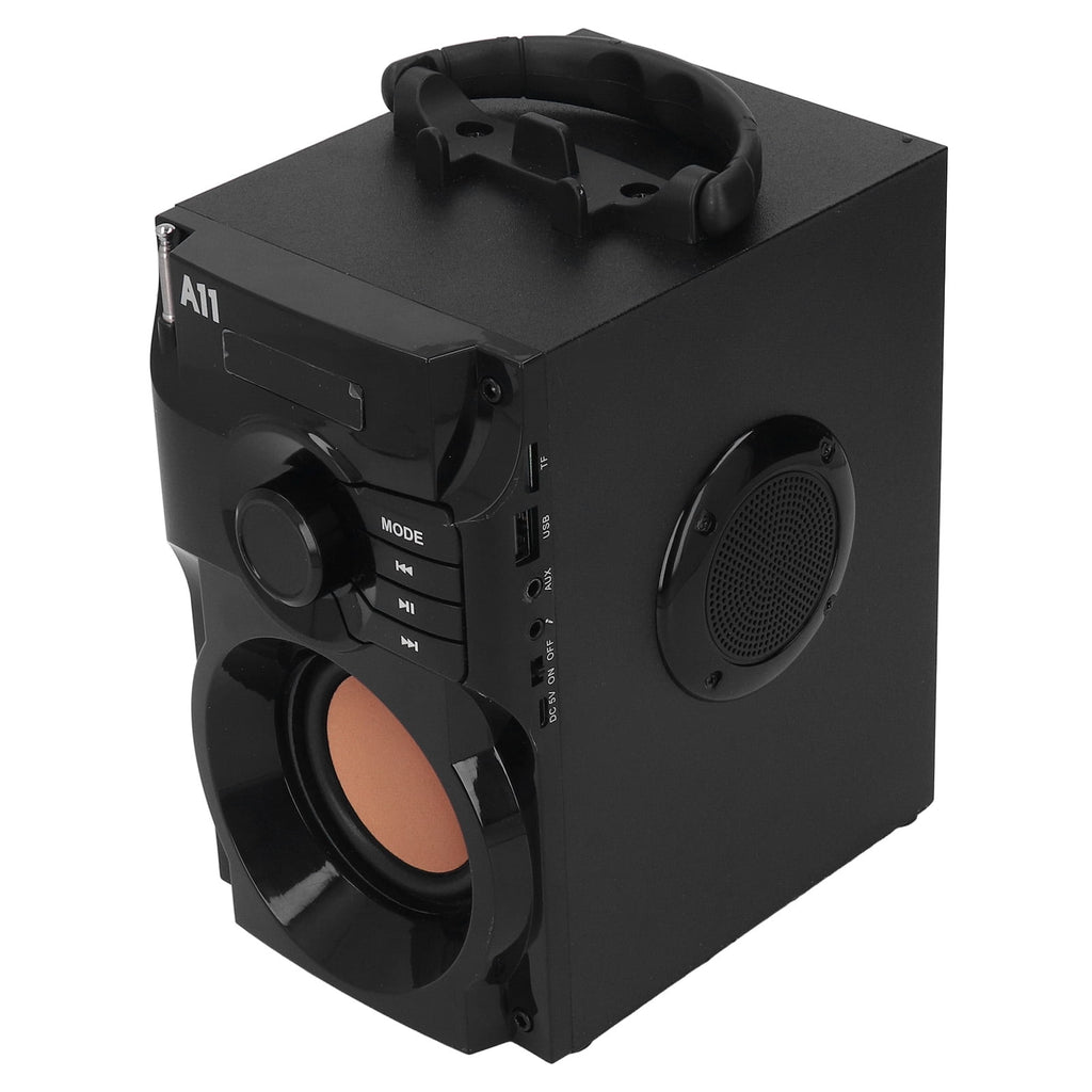 M Buder Portable Bluetooth 5.0 Speaker Stereo Subwoofer Multipurpose Outdoor Smart Speaker with Remote Control, Black, 9.4 x 7.9 x 6.3 inches / 24 x 20 x 16 cm
