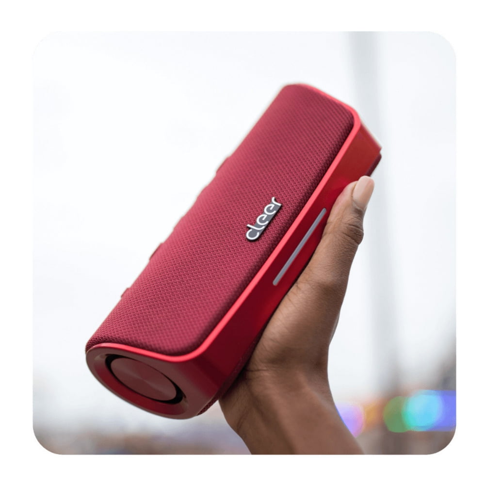 Cleer Audio SCENE Water-Resistant Portable Bluetooth Speaker (Red)
