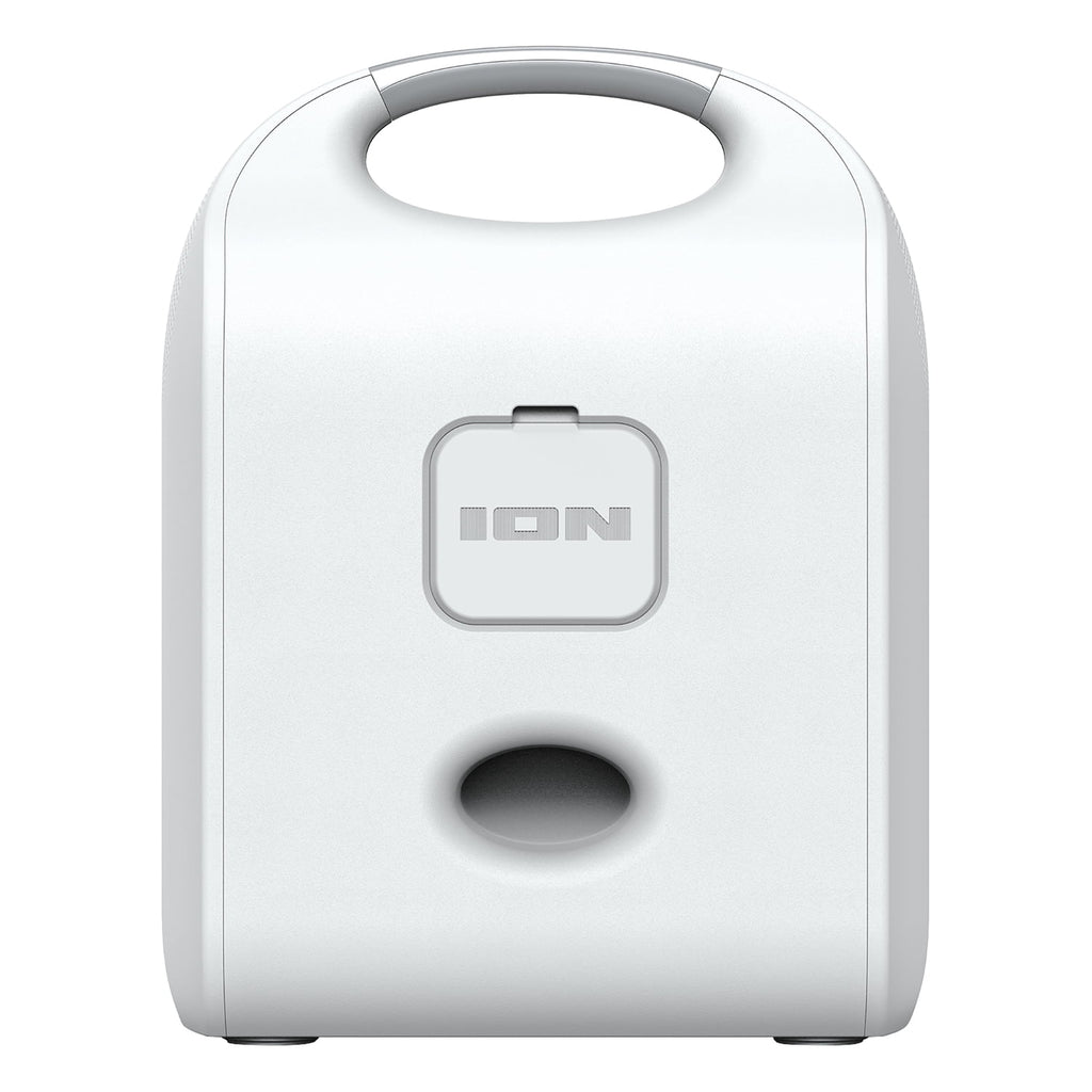 ION 40-Watt-RMS Stereo Glow Tone Portable Bluetooth Rechargeable Speaker with 8-In. Woofer, Lights, TWS, Aux and Mic Inputs, FM, Water-Resistant