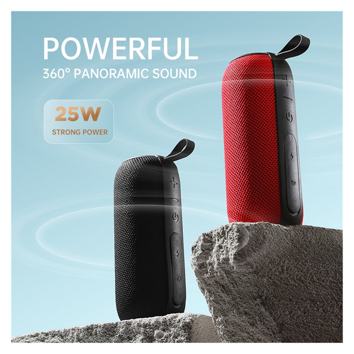 25W Wireless Speaker Mini Portable Waterproof Wireless Bluetooth Speaker Bass Stereo Music Outdoor Travel Home Party Speaker ,Bike Audio
