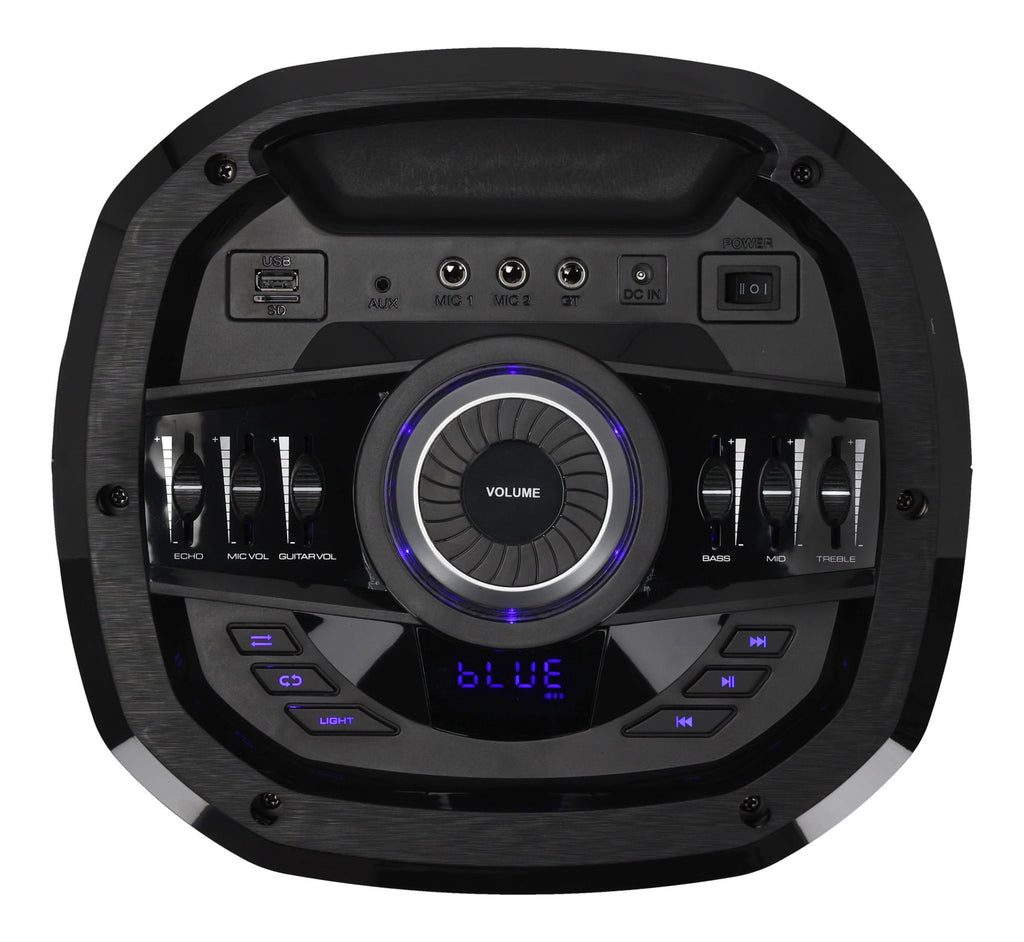 Rockville Go Party X10 Dual 10" Battery Powered Bluetooth Speaker+UHF Microphone